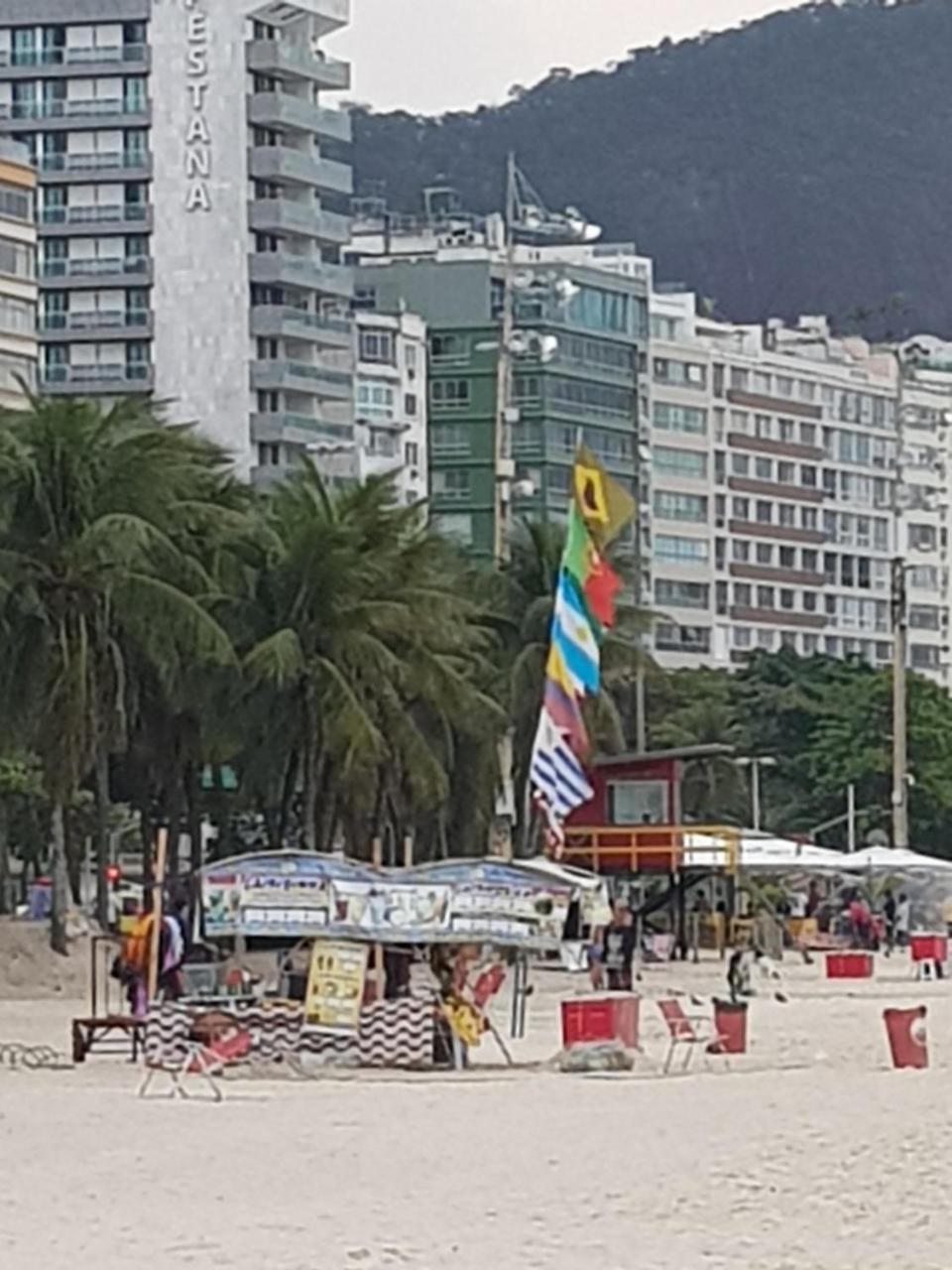 Copacabana beach Rio de Janeiro Bagian luar foto